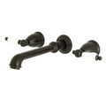 English Country KS7125PL Two-Handle Wall Mount Bathroom Faucet KS7125PL